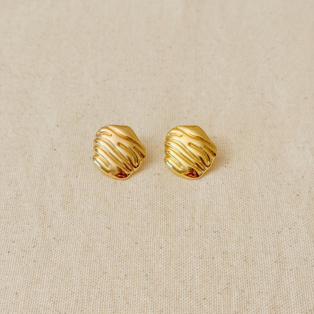 18KGP CIRCLE EARRINGS